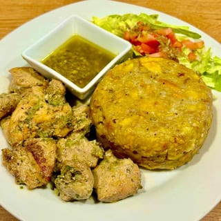 Mofongo + Chimi Chicken