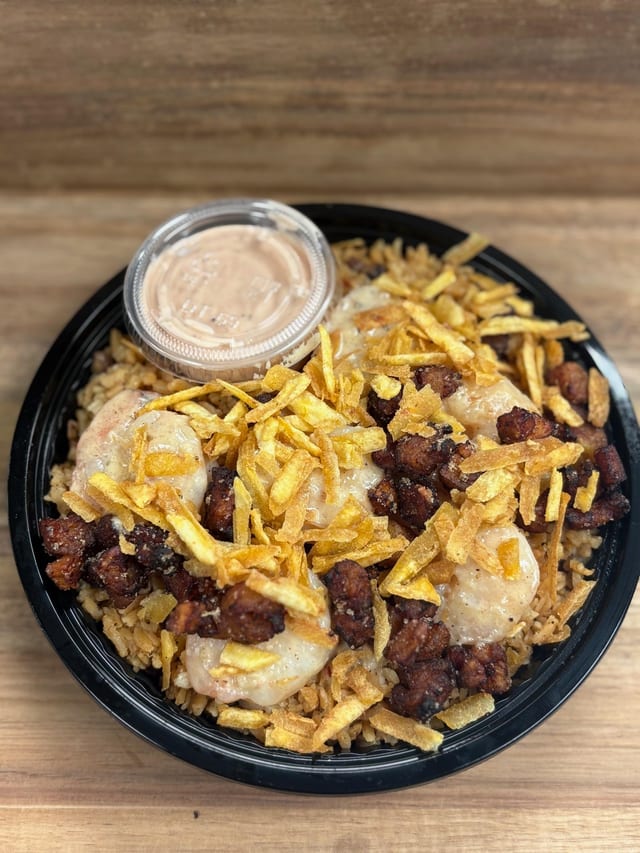 Mofo Shrimp Loaded Bowl.