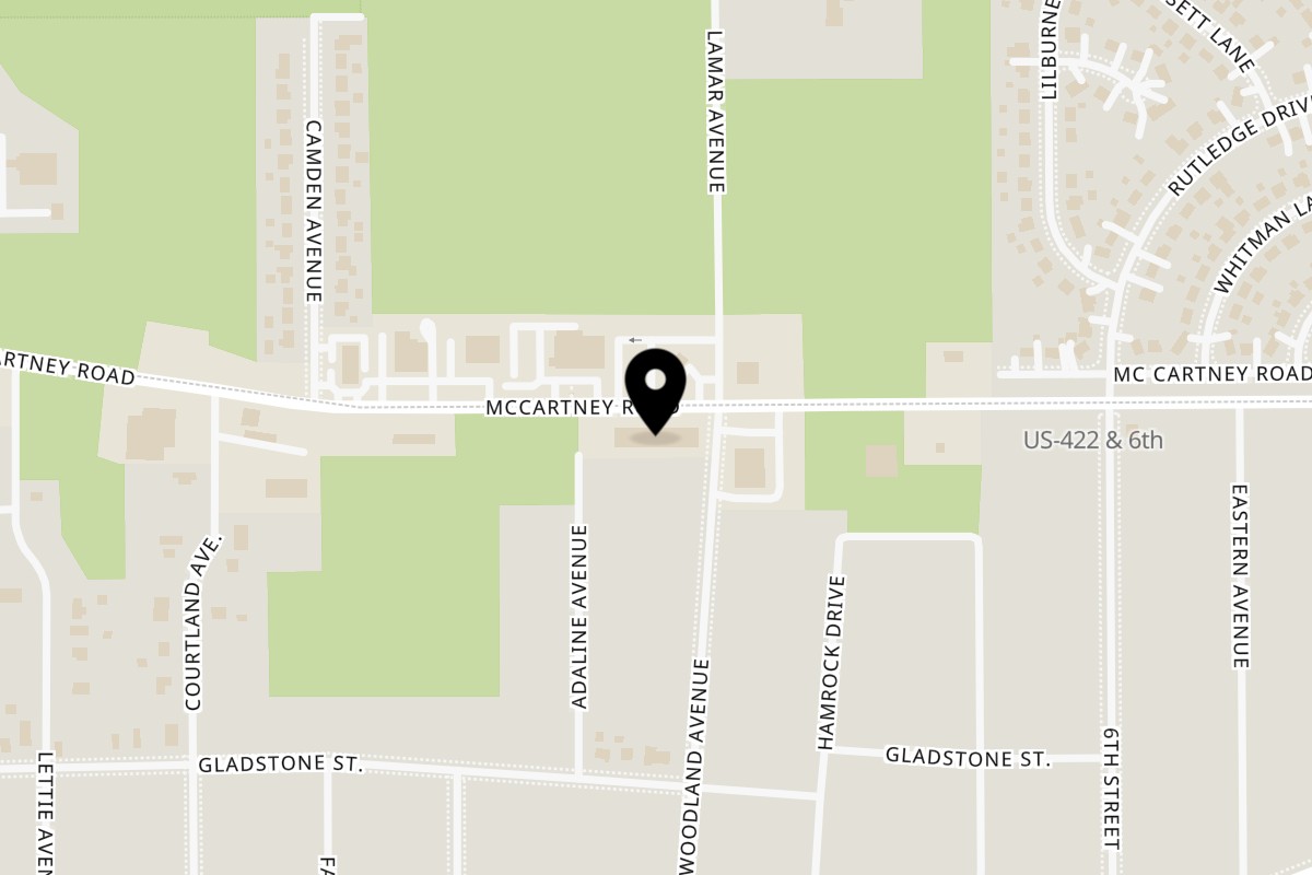 Map showing the location of Red Rican Campbell on 196 McCartney Rd in Campbell